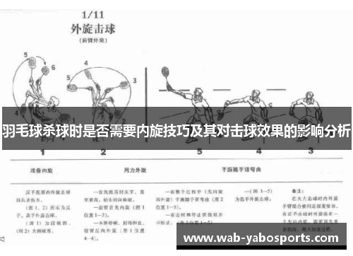 羽毛球杀球时是否需要内旋技巧及其对击球效果的影响分析